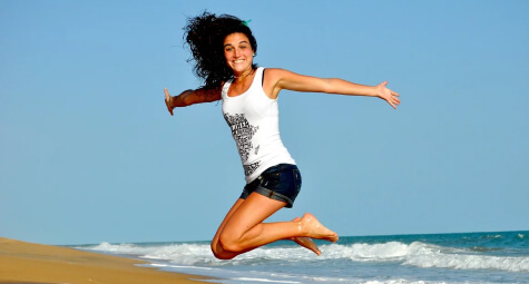 Jumping girl